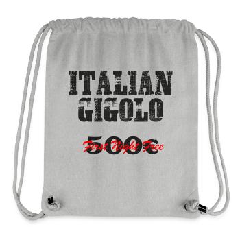 Herren Party Urlaub T-Shirt ITALIAN Gigolo - Stanley/Stella recycelter Gym Bag - Grau meliert - Vorne
