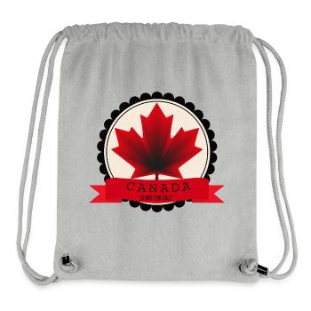 Canada Not For Sale Maple Badge - Stanley/Stella recycelter Gym Bag - Grau meliert - Vorne