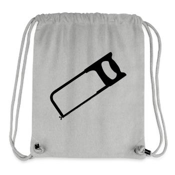 Outils de scie à métaux - Sac à cordon recyclé Stanley/Stella - gris chiné - Devant