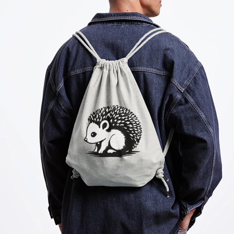 Monochrome Igel-Silhouette Stanley/Stella recycelter Gym Bag