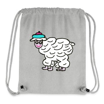 Schaf Wandern Schafe  - Stanley/Stella recycelter Gym Bag - Grau meliert - Vorne