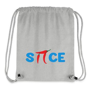 Piment Épicé PI Science Drôle - Sac à cordon recyclé Stanley/Stella - gris chiné - Devant