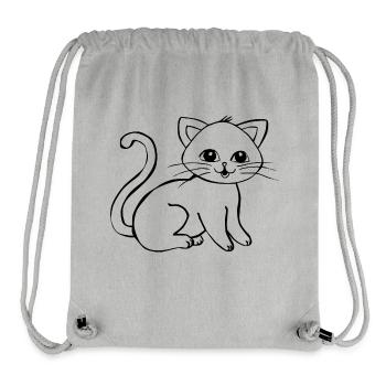 cat - Stanley/Stella Recycled Gym Bag - heather grey - Front