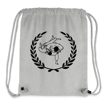 Judo throw Sport prize laurel wreath - Stanley/Stella Recycled Gym Bag - heather grey - Front
