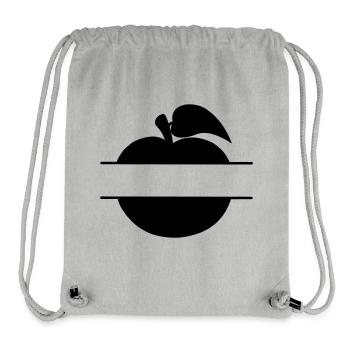 Text cutout in apple - Stanley/Stella Recycled Gym Bag - heather grey - Front