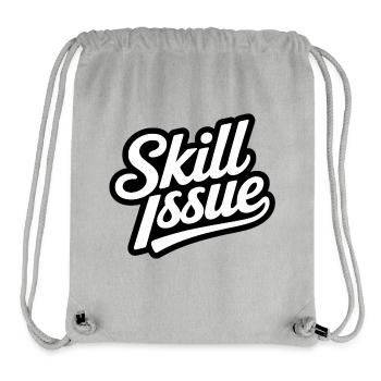 Skill Issue - Funny Gen Alpha Memes - Stanley/Stella Recycled Gym Bag - heather grey - Front