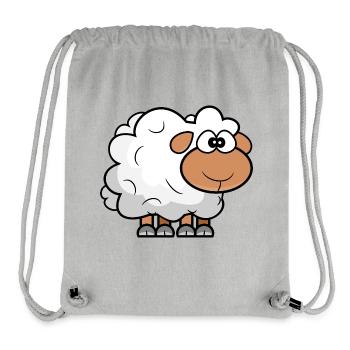 Cartoon Comic Sheep - Stanley/Stella Recycled Gym Bag - heather grey - Front