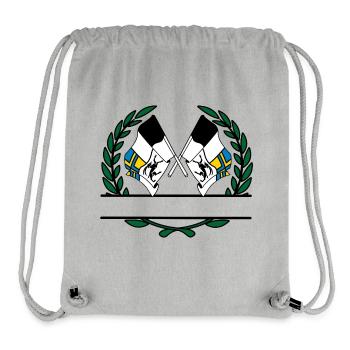 Fahnen Graubünden Schweiz Lorbeerkranz Banner - Stanley/Stella recycelter Gym Bag - Grau meliert - Vorne