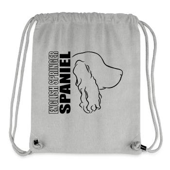 ANGLAIS SPRINGER PROFIL SPANIEL - Sac à cordon recyclé Stanley/Stella - gris chiné - Devant