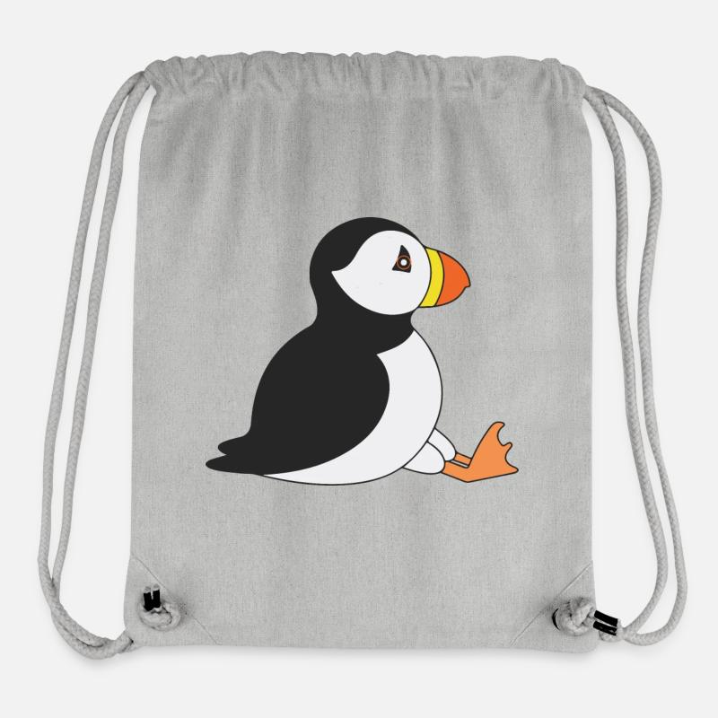 Macareux - Sac à cordon recyclé Stanley/Stella - gris chiné