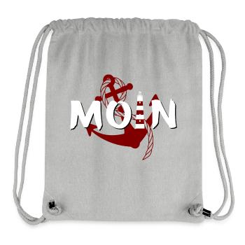 Moin lighthouse anchor - Stanley/Stella Recycled Gym Bag - heather grey - Front