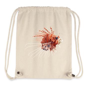 Feuerfisch Illustration - Stanley/Stella recycelter Gym Bag - Naturweiß - Vorne