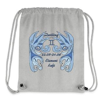 Zodiac Gemini - Stanley/Stella Recycled Gym Bag - heather grey - Front