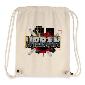 Art urbain de rue vintage - Sac à cordon recyclé Stanley/Stella - blanc naturel - Devant