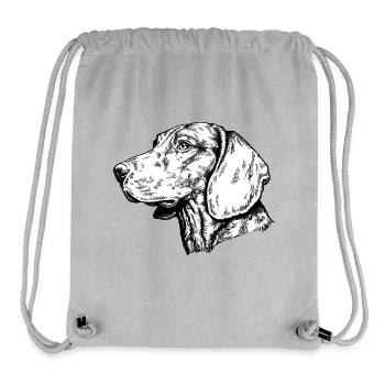 Scenthound Portrait - Sac à cordon recyclé Stanley/Stella - gris chiné - Devant