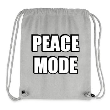 Peace Mode  - Stanley/Stella Recycled Gym Bag - heather grey - Front