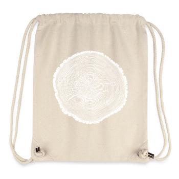 Baumscheibe Holzringe – Naturmotiv Weiß - Stanley/Stella recycelter Gym Bag - Naturweiß - Vorne