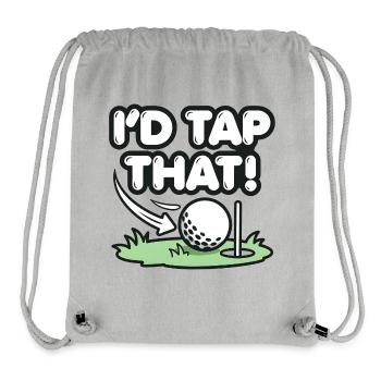 I’d Tap That Golf Humor - Stanley/Stella Recycled Gym Bag - heather grey - Front