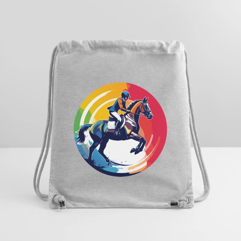 Regenbogen Springpferd Pferd Springreiten Motiv Stanley/Stella recycelter Gym Bag