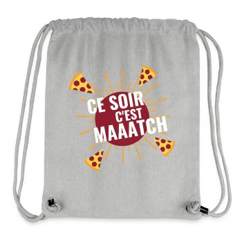 Tonight it's Maatch Pizza - Stanley/Stella Recycled Gym Bag - heather grey - Front