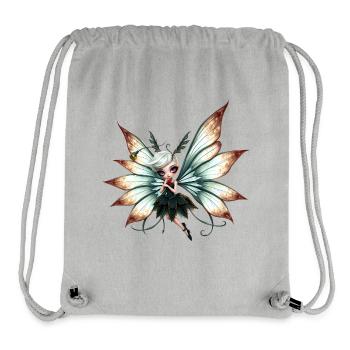 Fée Papillon Fantastique - Sac à cordon recyclé Stanley/Stella - gris chiné - Devant