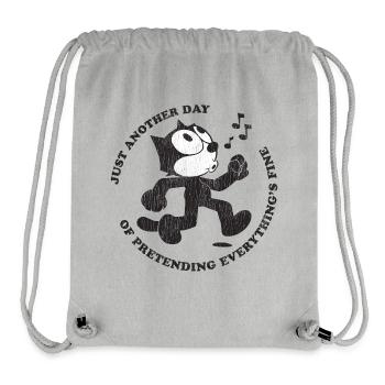 Felix The Cat Singing Felix With Quote - Stanley/Stella Recycled Gym Bag - heather grey - Front