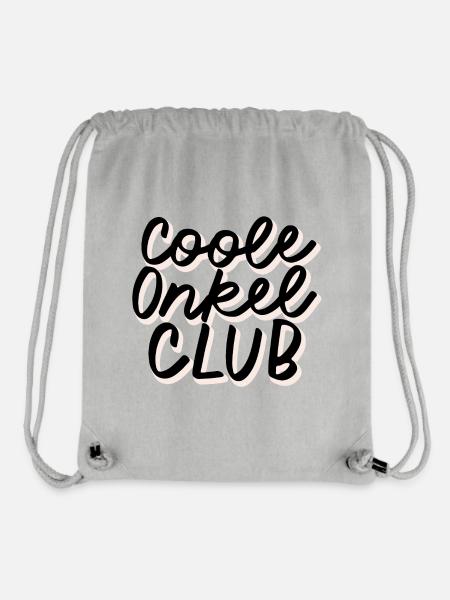 Coole Onkel Club Rosa - Stanley/Stella recycelter Gym Bag - Grau meliert