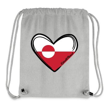 Grönland - Greenland - Kalaallit Nunaat - Stanley/Stella recycelter Gym Bag - Grau meliert - Vorne