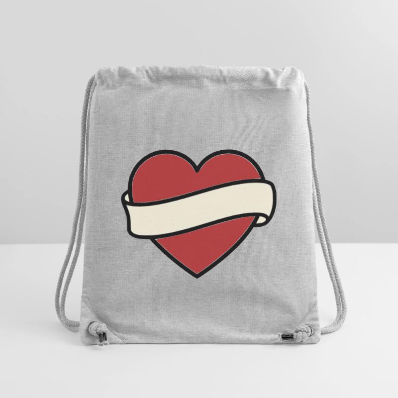 Tattoo Heart Banner Scroll Vector Stanley/Stella Recycled Gym Bag