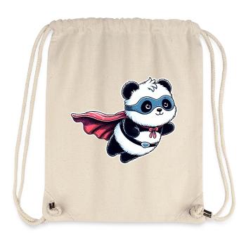 Panda Bär Helden Bärchen Superhelden Teddy - Stanley/Stella recycelter Gym Bag - Naturweiß - Vorne