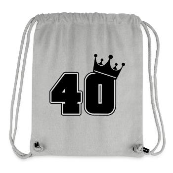 40 - Stanley/Stella recycelter Gym Bag - Grau meliert - Vorne