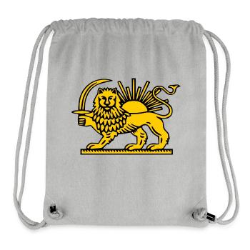 Iran löwe - Stanley/Stella recycelter Gym Bag - Grau meliert - Vorne