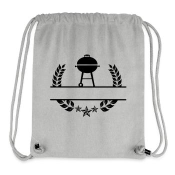 BBQ Monogramm Lorbeerkranz - Stanley/Stella recycelter Gym Bag - Grau meliert - Vorne
