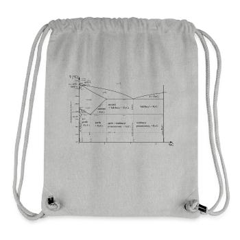 Iron-carbon balance chart - Stanley/Stella Recycled Gym Bag - heather grey - Front