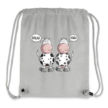Eine Kuh Kann Fremdsprache I Kommunikation Kuh - Stanley/Stella recycelter Gym Bag - Grau meliert - Vorne