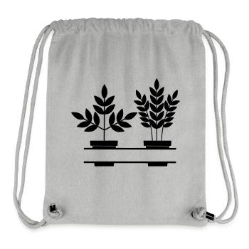 Pflanzen-Banner - Stanley/Stella recycelter Gym Bag - Grau meliert - Vorne