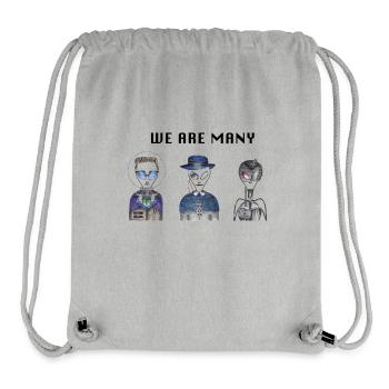 NOUS SOMMES NOMBREUX - Extraterrestres - Sac à cordon recyclé Stanley/Stella - gris chiné - Devant