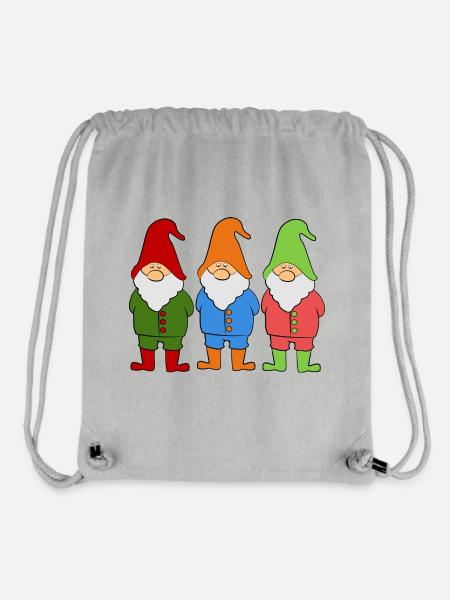 Wichtel Zwerge - Stanley/Stella recycelter Gym Bag - Grau meliert