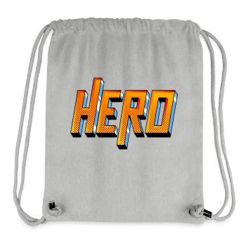 Hero Typography - Stanley/Stella Recycled Gym Bag - heather grey - Front