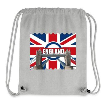 England Flag Tower Bridge - Stanley/Stella Recycled Gym Bag - heather grey - Front