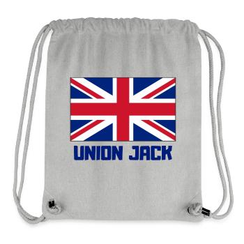 Union Jack, England, London - Stanley/Stella recycelter Gym Bag - Grau meliert - Vorne