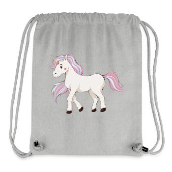 Licorne - Sac à cordon recyclé Stanley/Stella - gris chiné - Devant