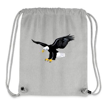 Eagle very proud - king of the skies - Stanley/Stella Recycled Gym Bag - heather grey - Front