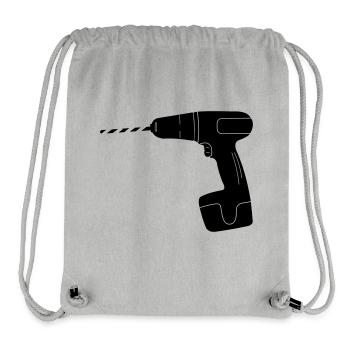 Tool drill logo - Stanley/Stella Recycled Gym Bag - heather grey - Front