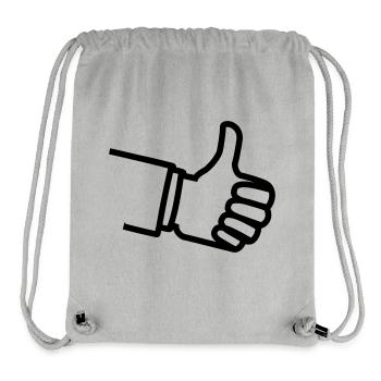 Dicker Daumen - Stanley/Stella recycelter Gym Bag - Grau meliert - Vorne
