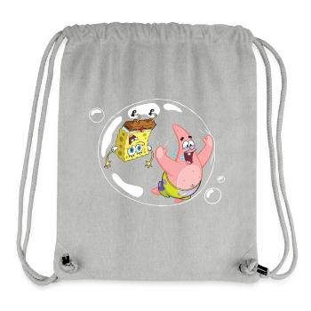 Bob l'Éponge Avec Patrick Dans Une Bulle - Sac à cordon recyclé Stanley/Stella - gris chiné - Devant