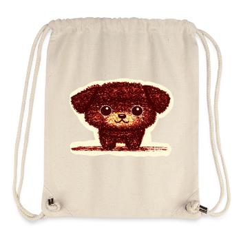Tiny Puppy (Red) - Stanley/Stella Recycled Gym Bag - natural - Front