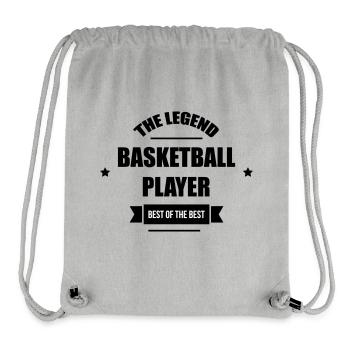 The Legend Basketball Player - Stanley/Stella Recycled Gym Bag - heather grey - Front