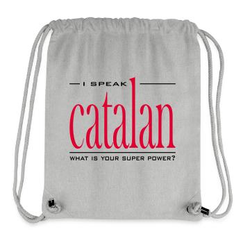 Super Power Catalan - Stanley/Stella Recycled Gym Bag - heather grey - Front