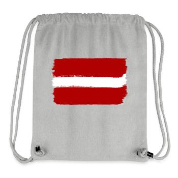 Latvia flag used look - Stanley/Stella Recycled Gym Bag - heather grey - Front